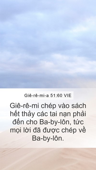 Giê-rê-mi-a 51:60 VIE Bible Verse Image