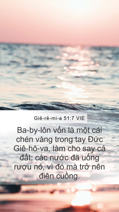 Giê-rê-mi-a 51:7 VIE Bible Verse Image