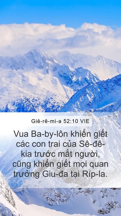 Giê-rê-mi-a 52:10 VIE Bible Verse Image