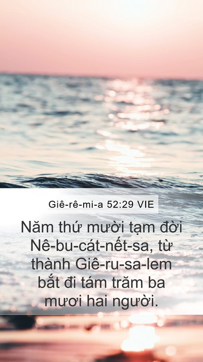 Giê-rê-mi-a 52:29 VIE Bible Verse Image