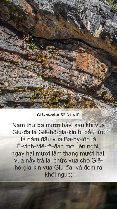 Giê-rê-mi-a 52:31 VIE Bible Verse Image