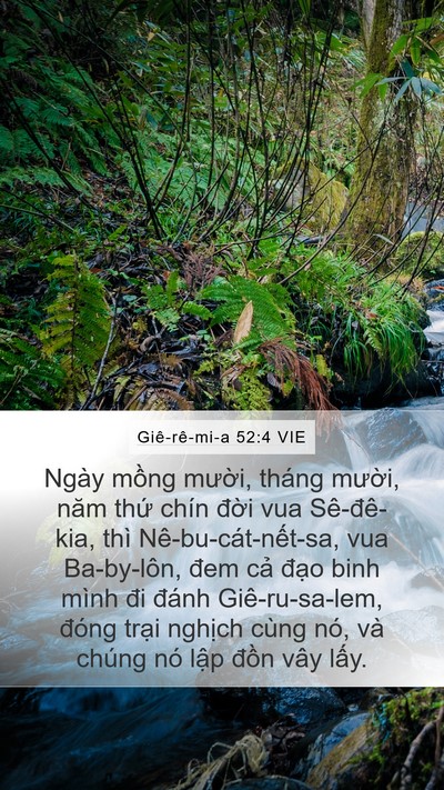 Giê-rê-mi-a 52:4 VIE Bible Verse Image