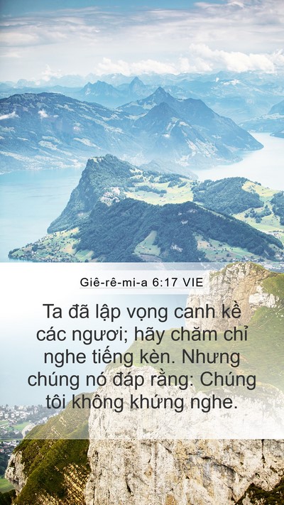 Giê-rê-mi-a 6:17 VIE Bible Verse Image