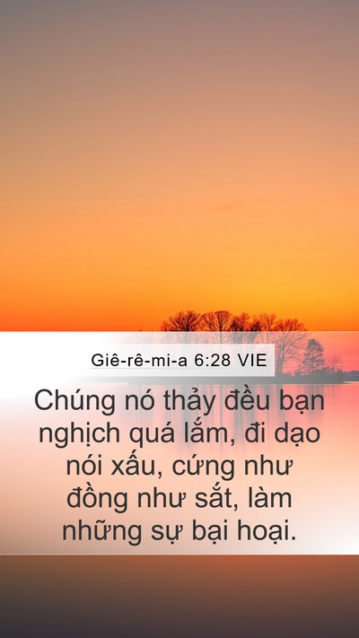 Giê-rê-mi-a 6:28 VIE Bible Verse Image