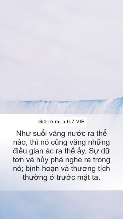 Giê-rê-mi-a 6:7 VIE Bible Verse Image