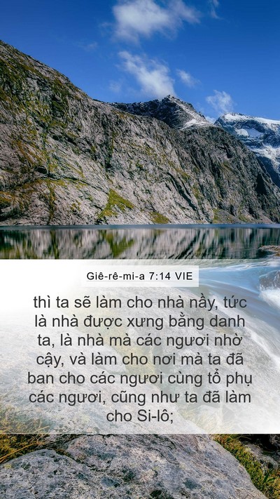 Giê-rê-mi-a 7:14 VIE Bible Verse Image