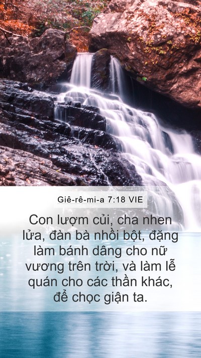 Giê-rê-mi-a 7:18 VIE Bible Verse Image