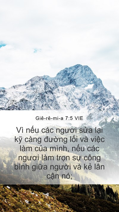 Giê-rê-mi-a 7:5 VIE Bible Verse Image