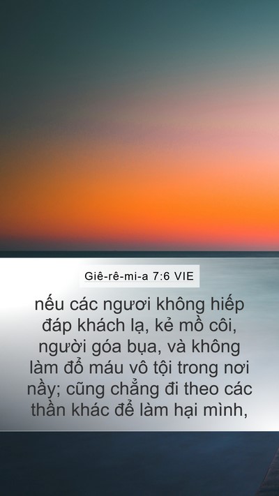 Giê-rê-mi-a 7:6 VIE Bible Verse Image