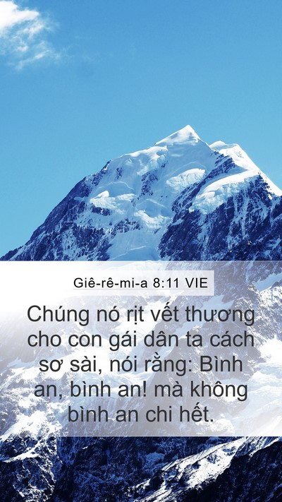 Giê-rê-mi-a 8:11 VIE Bible Verse Image