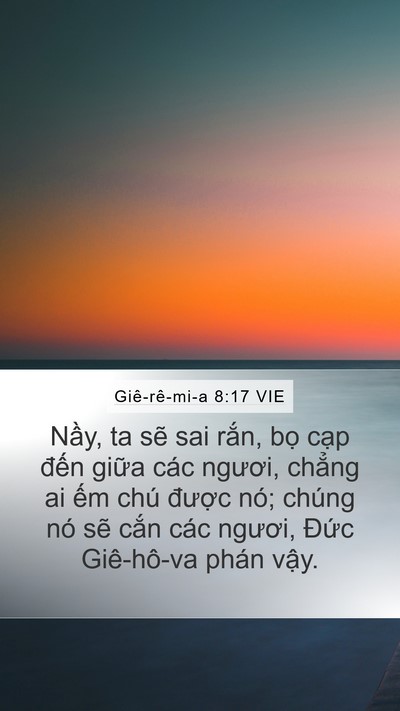 Giê-rê-mi-a 8:17 VIE Bible Verse Image