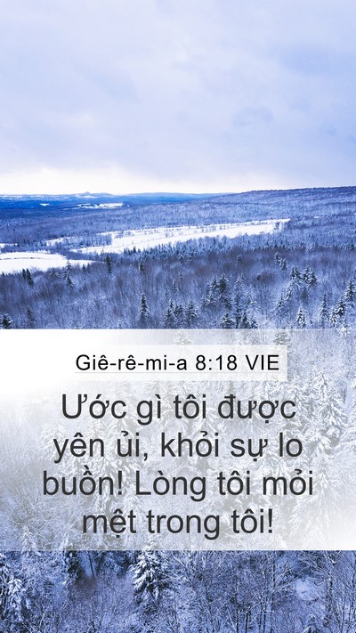 Giê-rê-mi-a 8:18 VIE Bible Verse Image