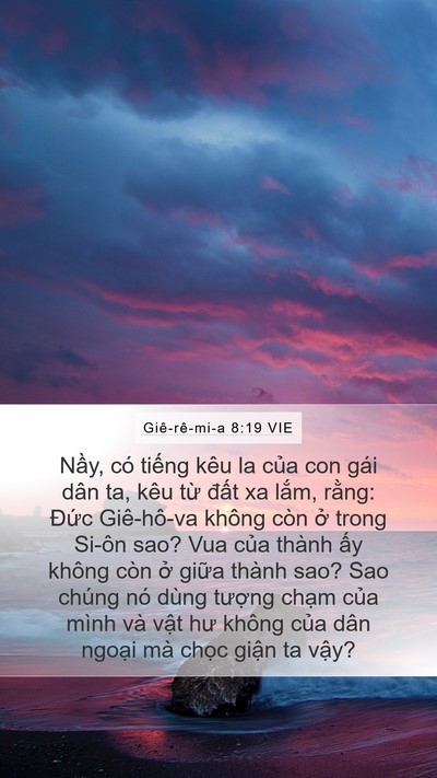 Giê-rê-mi-a 8:19 VIE Bible Verse Image