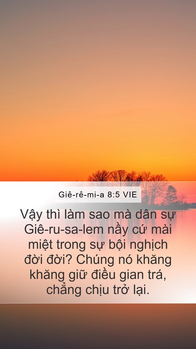 Giê-rê-mi-a 8:5 VIE Bible Verse Image