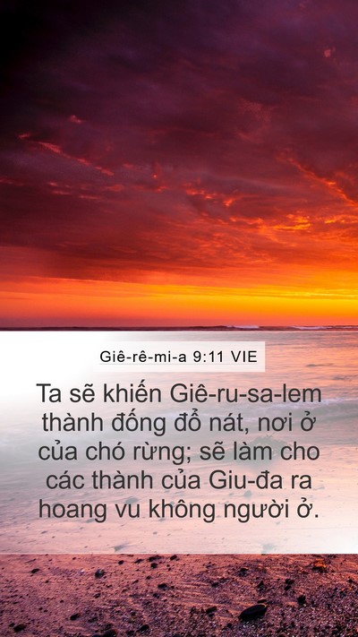 Giê-rê-mi-a 9:11 VIE Bible Verse Image
