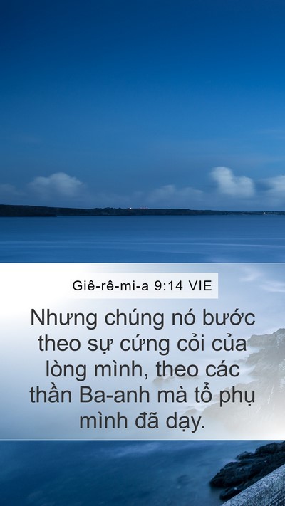 Giê-rê-mi-a 9:14 VIE Bible Verse Image