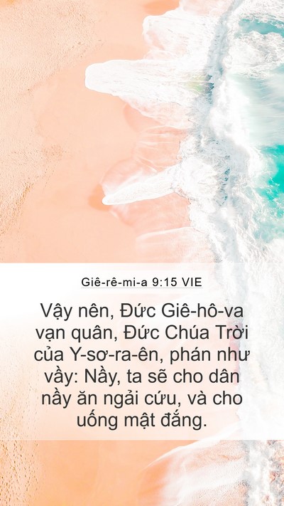 Giê-rê-mi-a 9:15 VIE Bible Verse Image