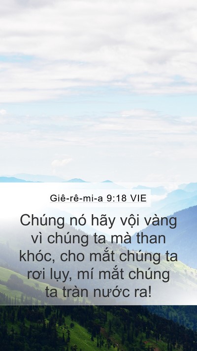 Giê-rê-mi-a 9:18 VIE Bible Verse Image