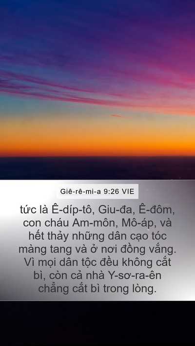 Giê-rê-mi-a 9:26 VIE Bible Verse Image