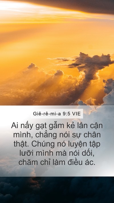 Giê-rê-mi-a 9:5 VIE Bible Verse Image