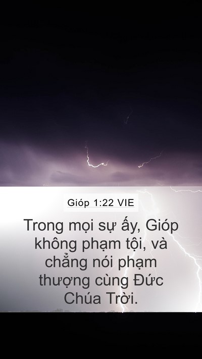 Gióp 1:22 VIE Bible Verse Image
