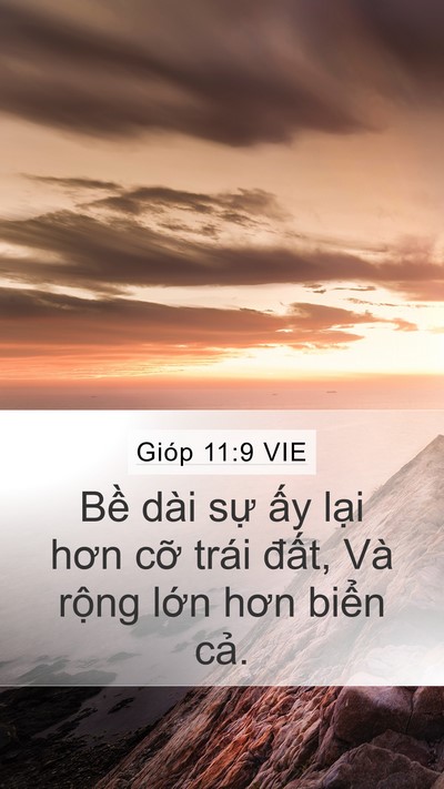 Gióp 11:9 VIE Bible Verse Image