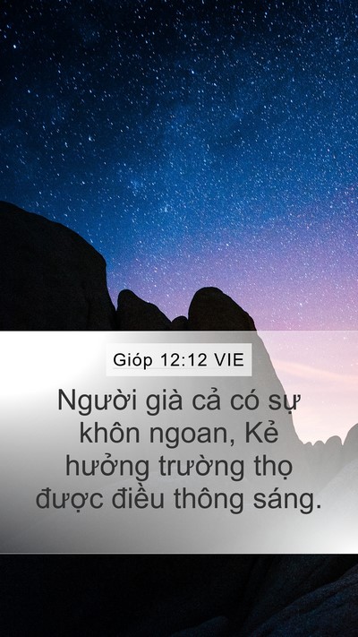 Gióp 12:12 VIE Bible Verse Image