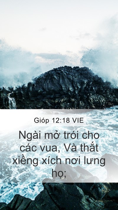 Gióp 12:18 VIE Bible Verse Image