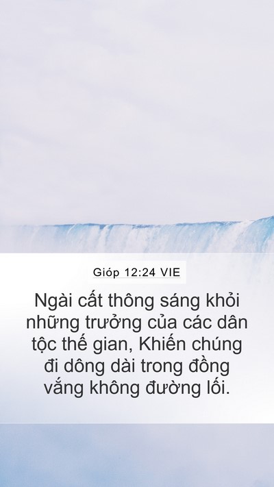Gióp 12:24 VIE Bible Verse Image