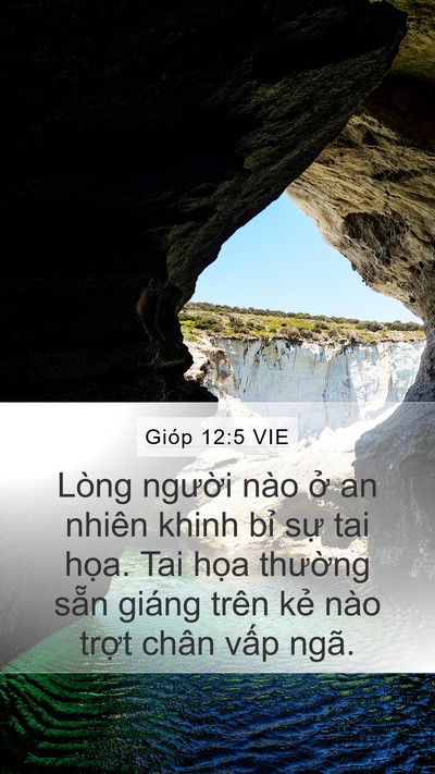 Gióp 12:5 VIE Bible Verse Image