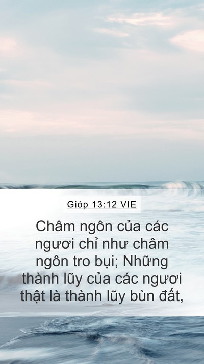 Gióp 13:12 VIE Bible Verse Image