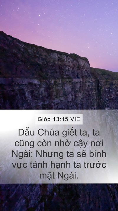 Gióp 13:15 VIE Bible Verse Image