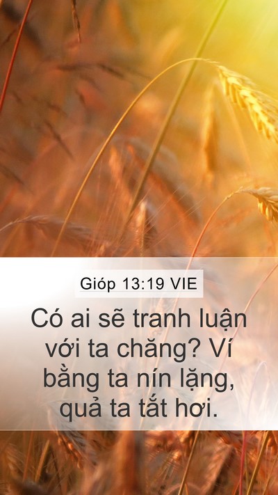 Gióp 13:19 VIE Bible Verse Image