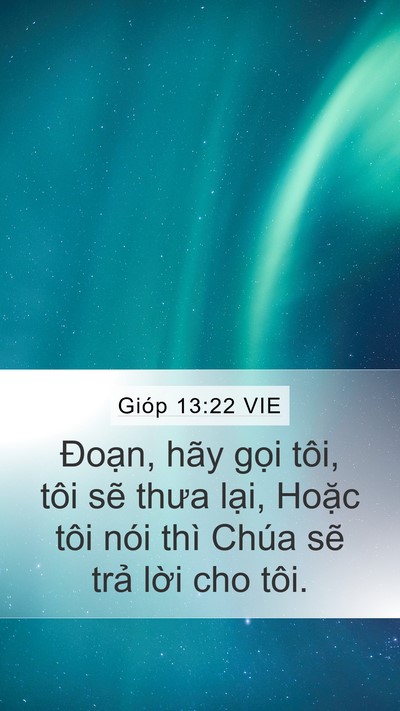 Gióp 13:22 VIE Bible Verse Image