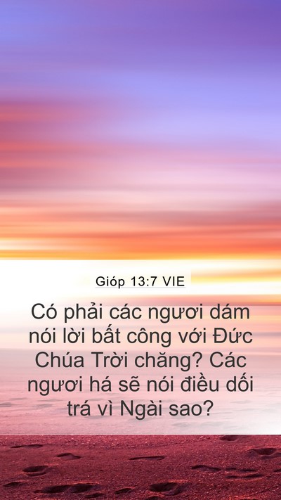 Gióp 13:7 VIE Bible Verse Image