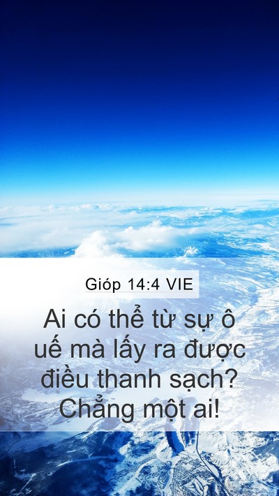 Gióp 14:4 VIE Bible Verse Image