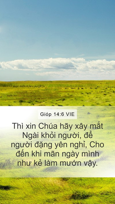 Gióp 14:6 VIE Bible Verse Image