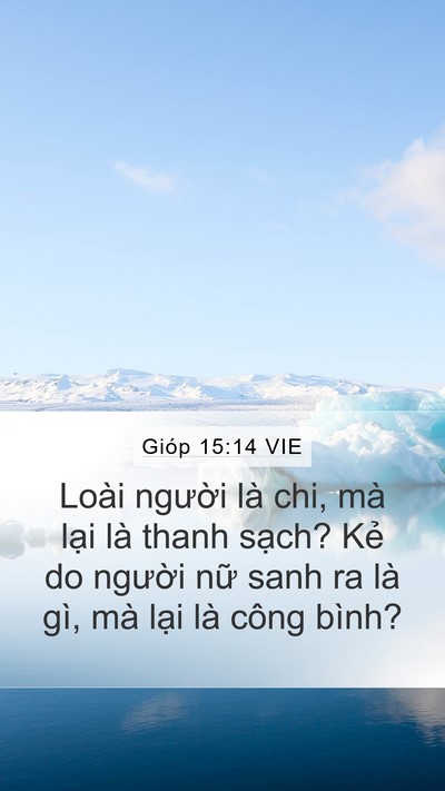 Gióp 15:14 VIE Bible Verse Image