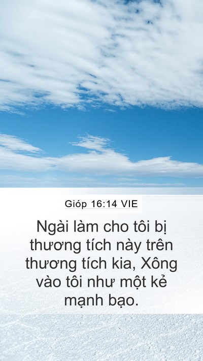 Gióp 16:14 VIE Bible Verse Image