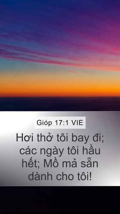 Gióp 17:1 VIE Bible Verse Image