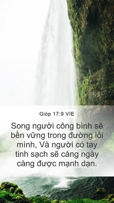 Gióp 17:9 VIE Bible Verse Image