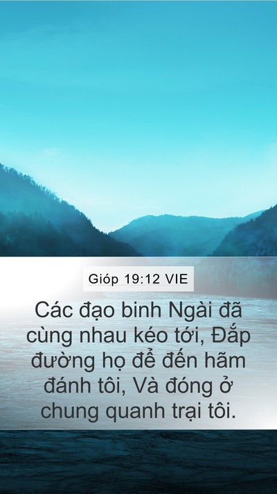 Gióp 19:12 VIE Bible Verse Image