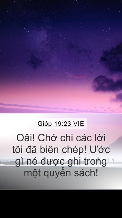 Gióp 19:23 VIE Bible Verse Image
