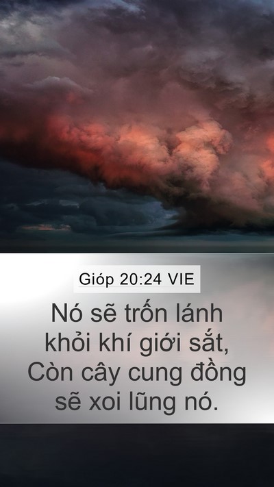 Gióp 20:24 VIE Bible Verse Image