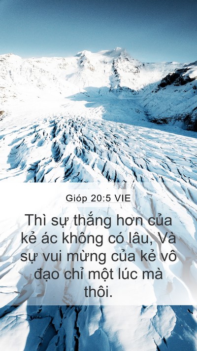 Gióp 20:5 VIE Bible Verse Image