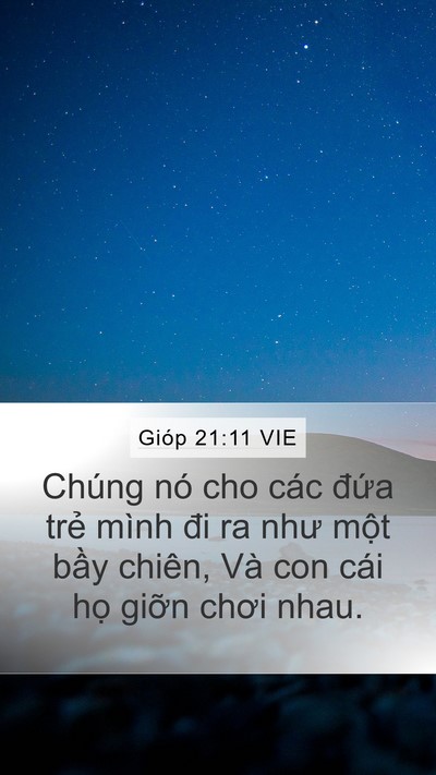 Gióp 21:11 VIE Bible Verse Image