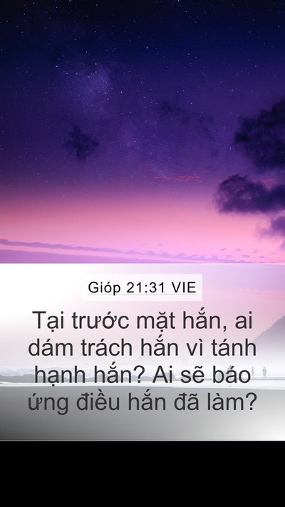 Gióp 21:31 VIE Bible Verse Image