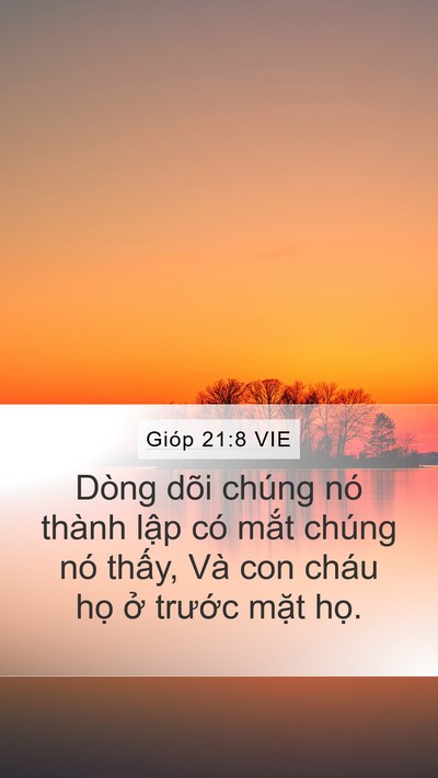Gióp 21:8 VIE Bible Verse Image
