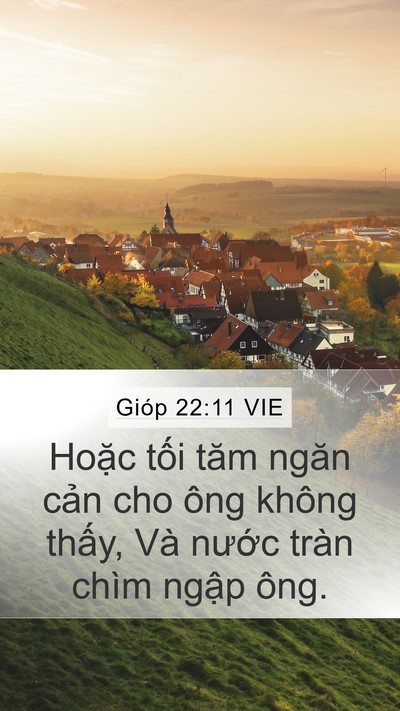 Gióp 22:11 VIE Bible Verse Image