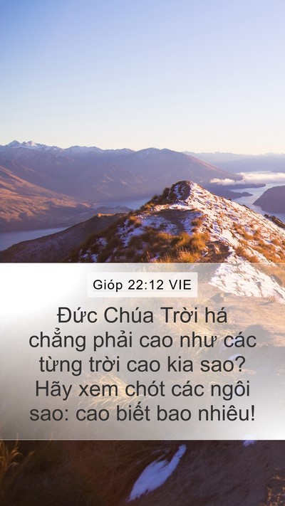 Gióp 22:12 VIE Bible Verse Image